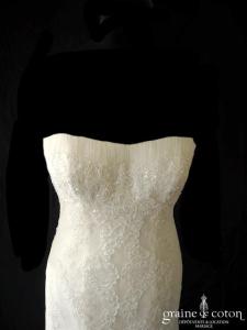 Pronovias - Prototype sirène en dentelle ivoire