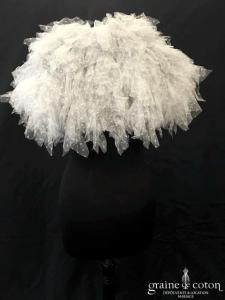 Cymbeline - Cape / étole Habby en tulle plumetis ivoire