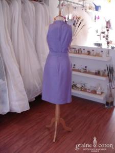 Adolfo Dominguez - Robe en soie sauvage violette