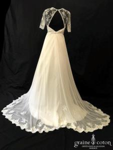 Créanne - Création en dentelle et mousseline ivoire clair
