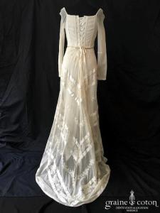 Cymbeline - Robe vintage en dentelle ivoire