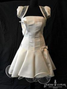 Suzanne Ermann - Boléro Margo en blanc cassé