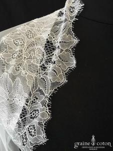 Bianco Evento - Boléro manches longues en soft tulle et dentelle