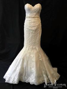 Rosa Clara - Robe sirène en dentelle ivoire