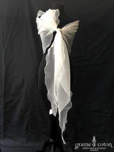 Avenue Diagonale - Étole biseautée en organza