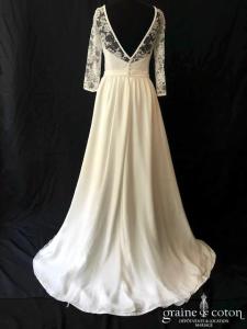 Bérengère Cardera - Création en crêpe mousseline de soie et dentelle