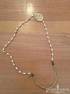 Les dissonnances - Headband doré et ivoire