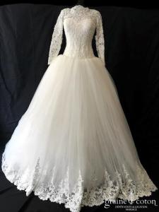 Jalouses - Création en tulle et dentelle ivoire