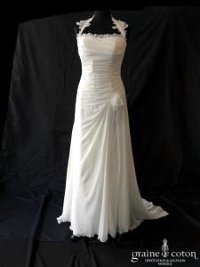 Linea Raffaëlli - Création en mousseline et dentelle ivoire