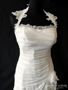 Linea Raffaëlli - Création en mousseline et dentelle ivoire