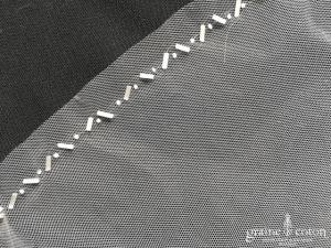 Rosa Clara - Voile long de 2, 50 mètres en tulle ivoire bordé de fines perles