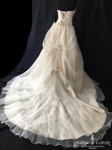Demetrios - Robe en organza et taffetas ivoire