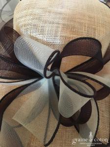 Camalya - Chapeau ivoire et chocolat