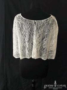Rembo Styling - Cape en dentelle ivoire