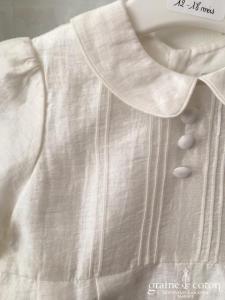 Hibiscus - Ensemble petit garçon combinaison en organza manches longues