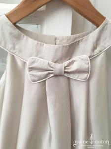 Hibiscus - Robe demoiselle d'honneur petite fille en mousseline champagne