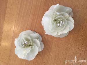 Création américaine - Clips à chaussures fleurs et strass