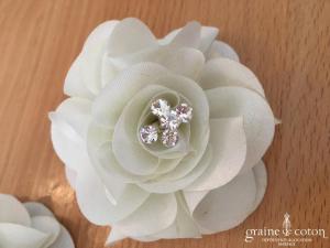 Création américaine - Clips à chaussures fleurs et strass