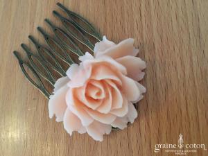 Création américaine - Peigne à cheveux avec rose