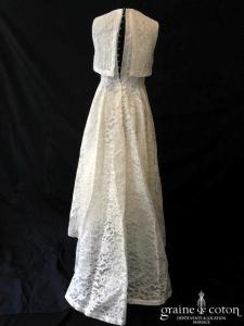 Asos - Robe mi longue en dentelle ivoire