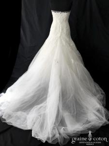 Pronovias - Prototype en tulle et dentelle ivoire