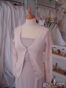 Papillon rouge - Gilet strass étoiles