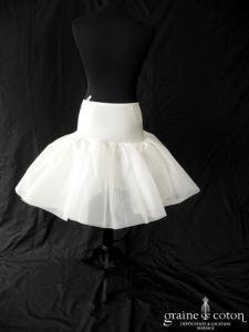 Bianco Evento - Jupon court en tulle ivoire
