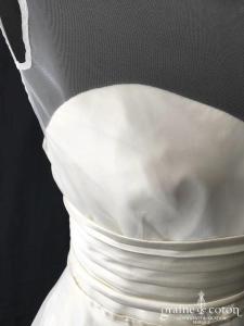 VENDU AVEC LA ROBE 4842 - Nuit Blanche - Boléro en tulle et ceinture satin