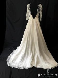 Odile Leonard - Création en dentelle et organza de soie ivoire