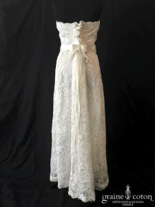 Juju et Christine - Robe bustier droite en dentelle