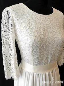 Maison Floret - Création en dentelle et mousseline de soie ivoire