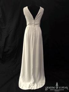 Atelier Anonyme - Robe en crêpe de soie ivoire