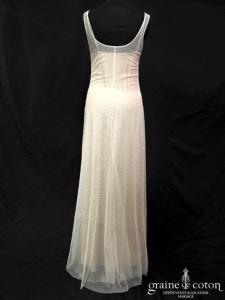 BGBG Max Azria - Robe champagne et tulle fluide ivoire