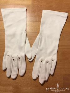 Gants courts ivoires strech