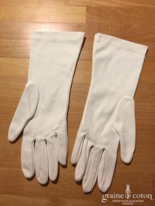 Gants courts ivoires strech