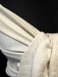 Création - Paschmina crème en laine et coton