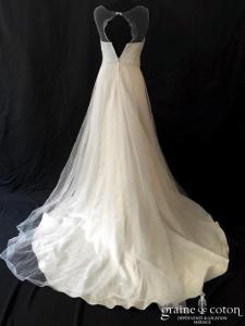 David Bridal - Création en tulle et dentelle champagne clair