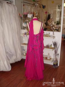 Roma - Robe fushia en soie