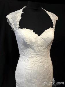 Cymbeline - Robe sirène en dentelle ivoire