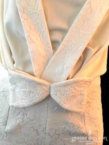 Delphine Manivet - Short court ivoire clair à bretelles