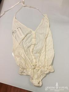 Delphine Manivet - Body en maille ivoire