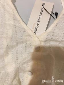 Delphine Manivet - Body en maille ivoire