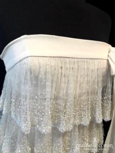 Delphine Manivet - Robe James perles rose poudré