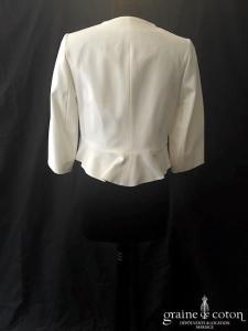 Luxe by Séraphine - Boléro / veste femme enceinte ou pas en crêpe ivoire clair