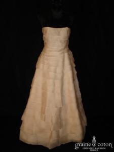 Max Chaoul - Robe une pièce en bandes horizontales