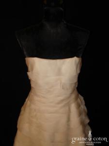 Max Chaoul - Robe une pièce en bandes horizontales