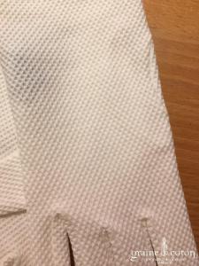 Ganteb's - Gants courts en coton ivoire clair gaufré