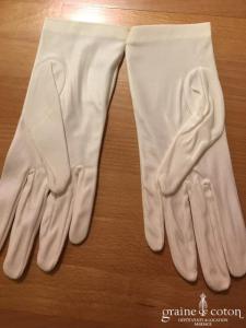 Ganteb's - Gants courts en satin ivoire clair