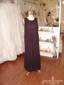 Nitya - Ensemble jupe et haut en voile mauve