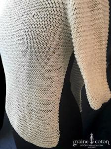 Delphine Manivet - Pull en maille de coton ivoire